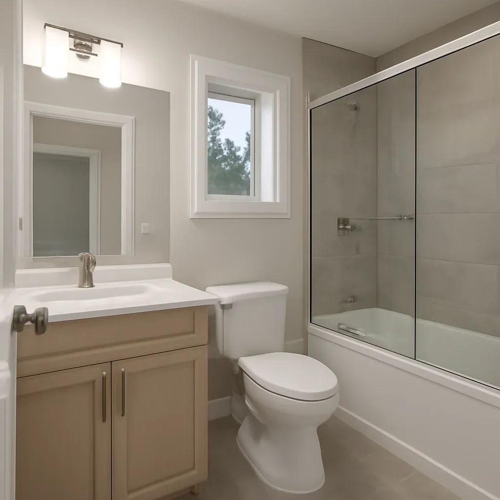Finished bathroom renovation project in Campbell River, BC