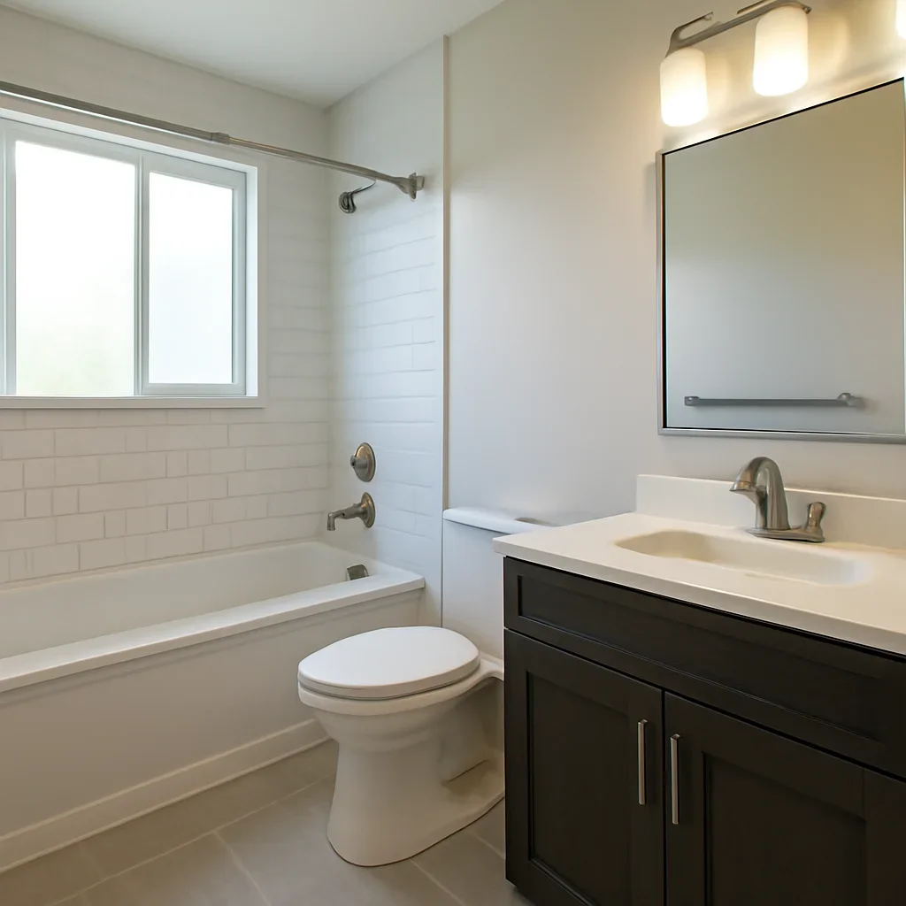 Finished bathroom renovation project in Kamloops, BC