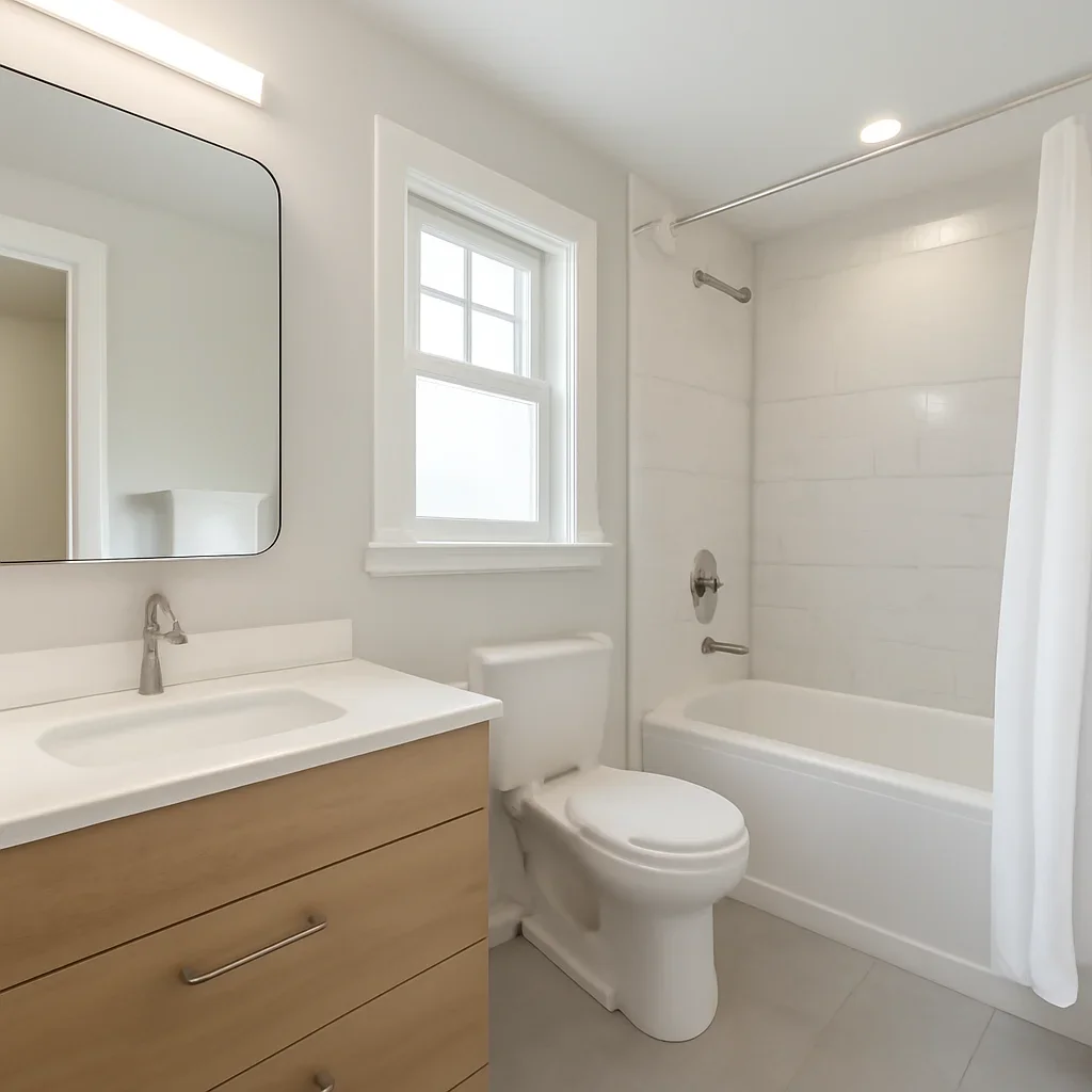 Finished bathroom renovation project in Langley, BC