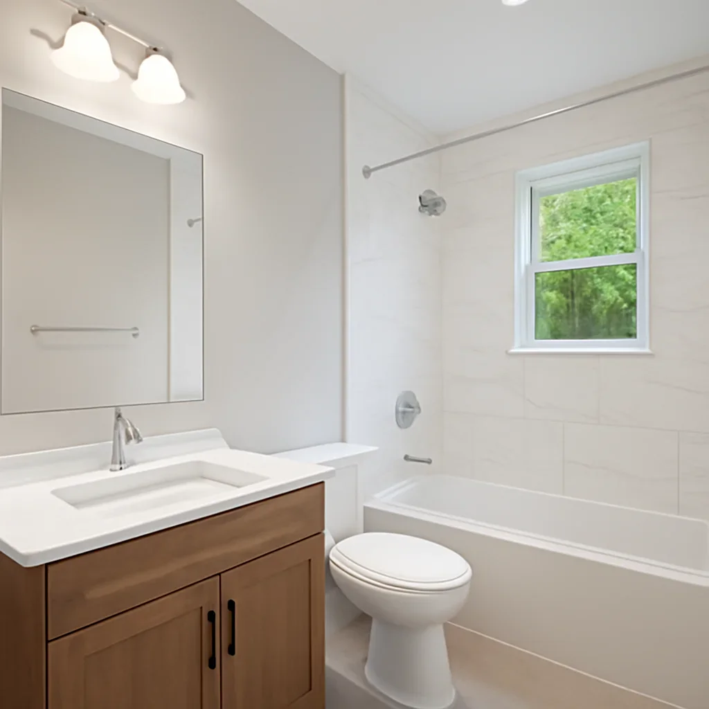 Finished bathroom renovation project in Maple Ridge, BC