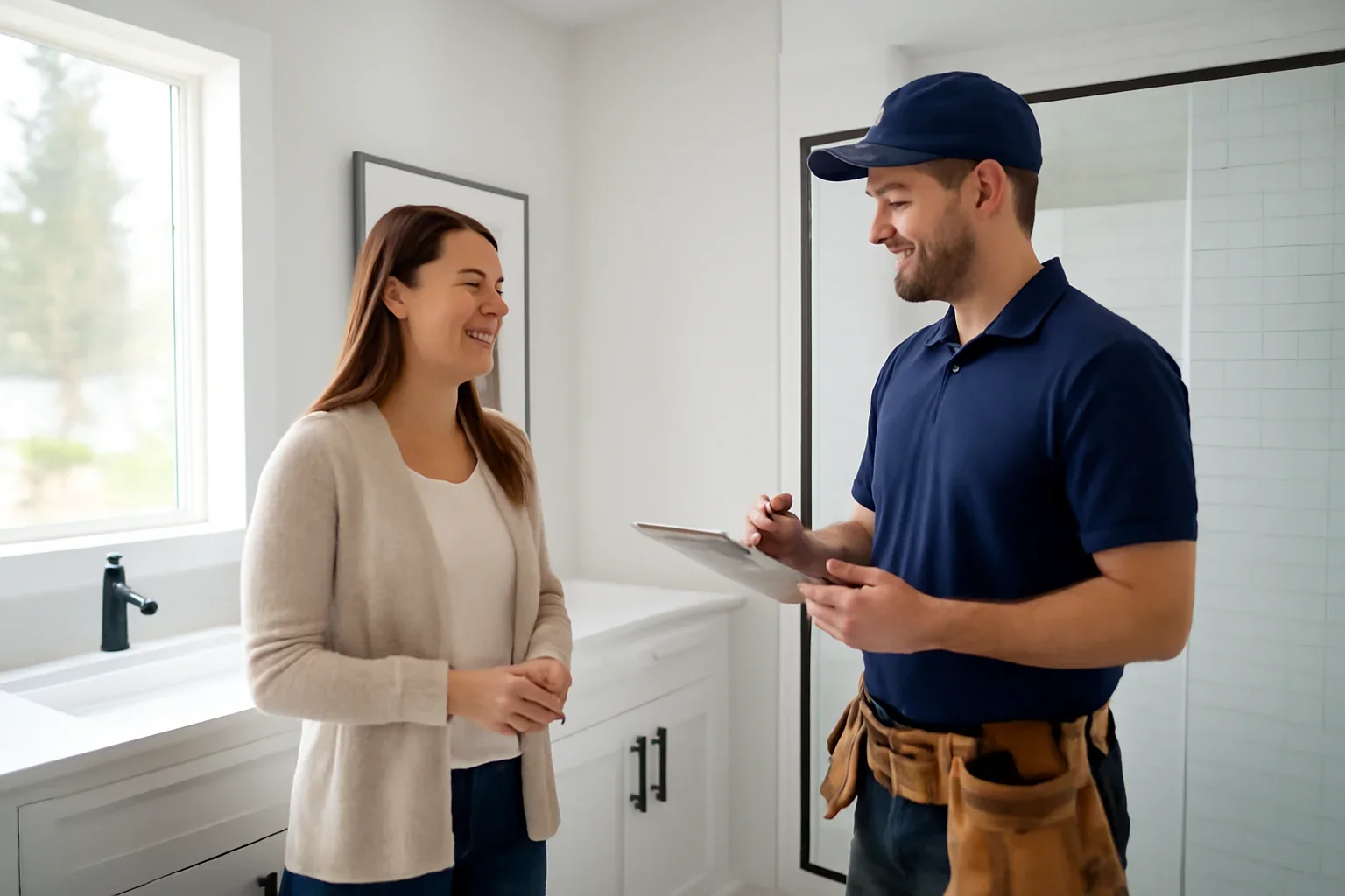 Bathroom Renovation consultation for a property owner in North Vancouver, BC