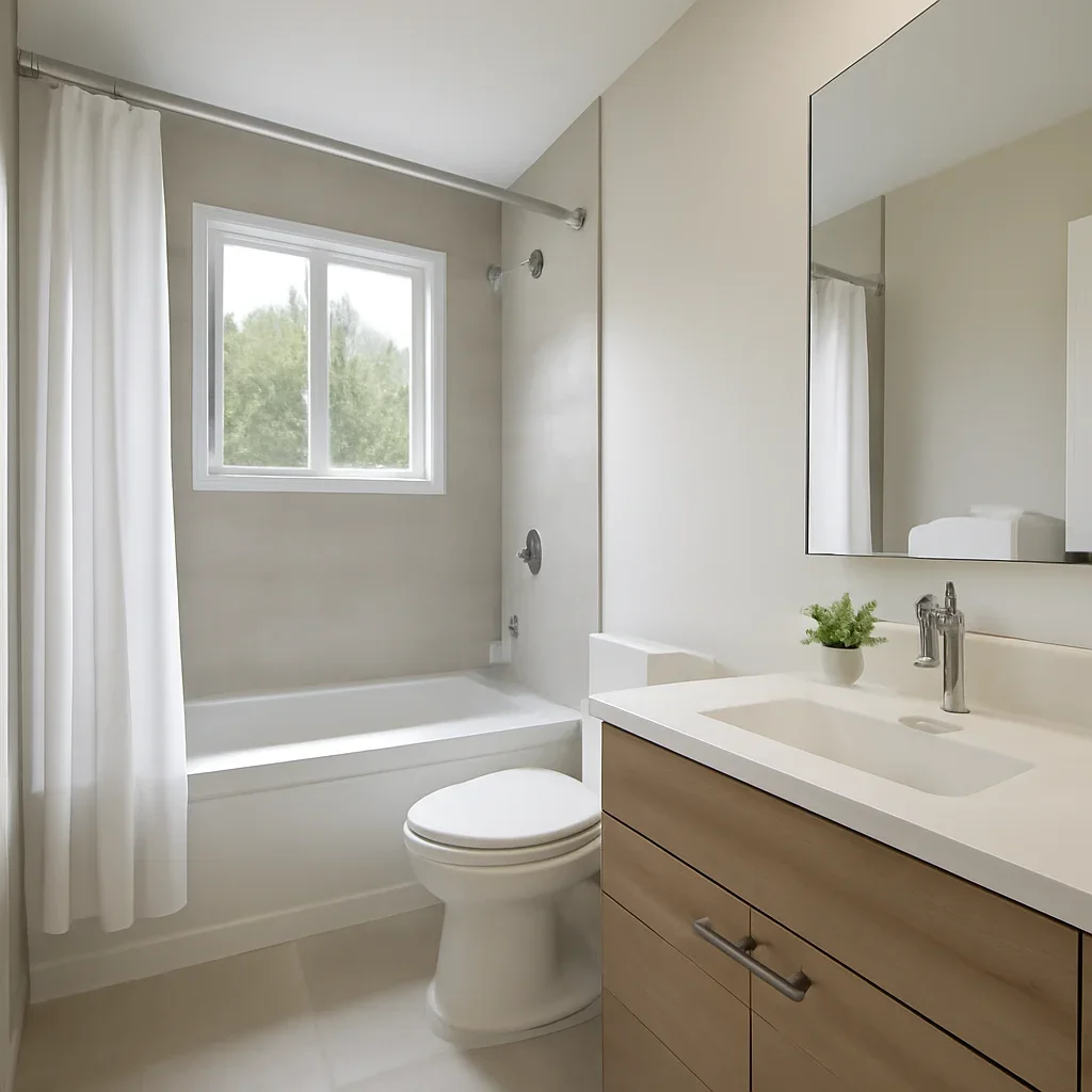 Finished bathroom renovation project in Surrey, BC