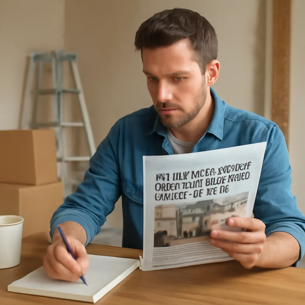 Homeowner turning article research into renovation planning for storage during home renovation: smart options