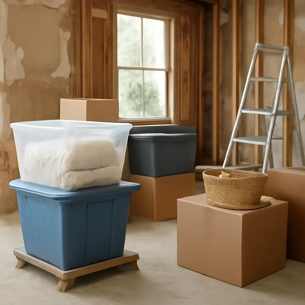 Supporting editorial image for storage during home renovation: smart options
