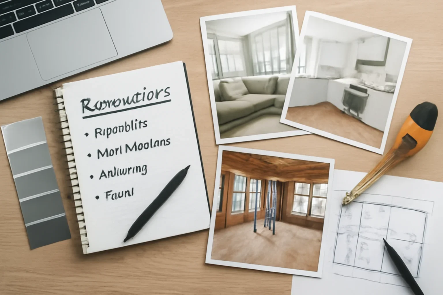 Winter Home Renovations in BC editorial planning image