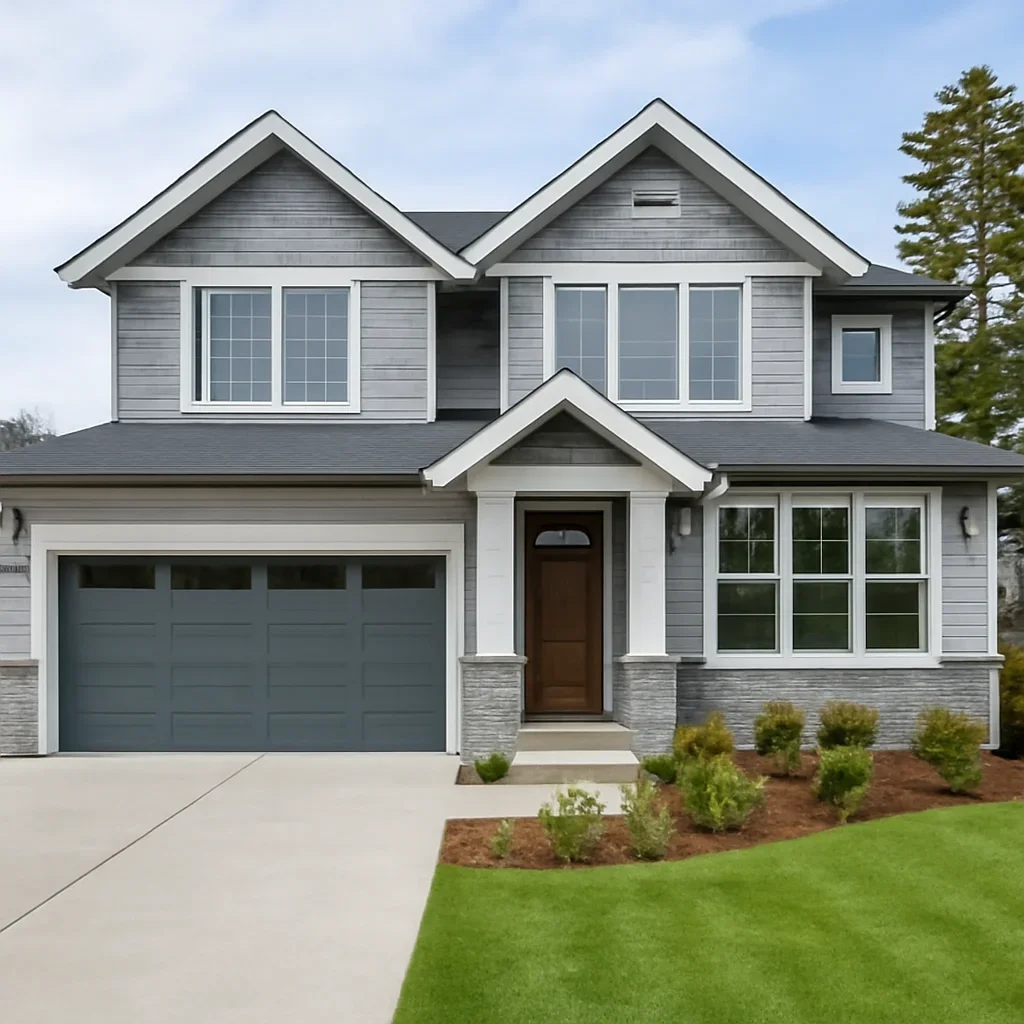 Finished home renovation project in Langley, BC