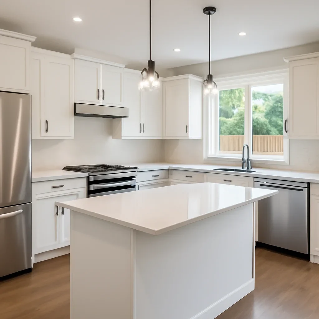 Finished kitchen renovation project in Abbotsford, BC
