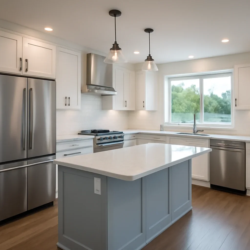 Finished kitchen renovation project in Campbell River, BC