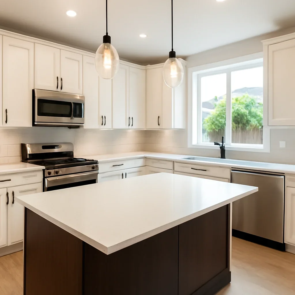 Finished kitchen renovation project in Delta, BC