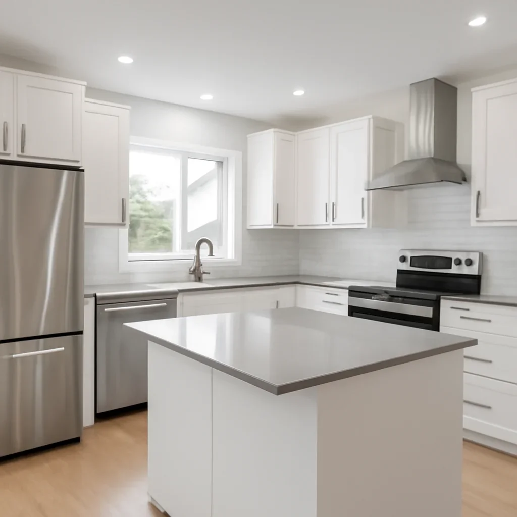 Finished kitchen renovation project in Nanaimo, BC