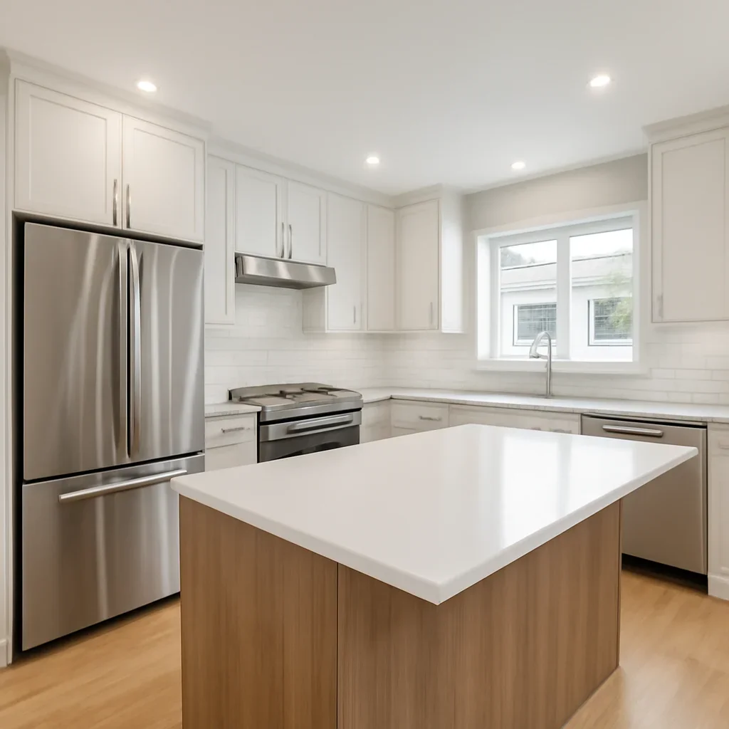 Finished kitchen renovation project in Vancouver, BC