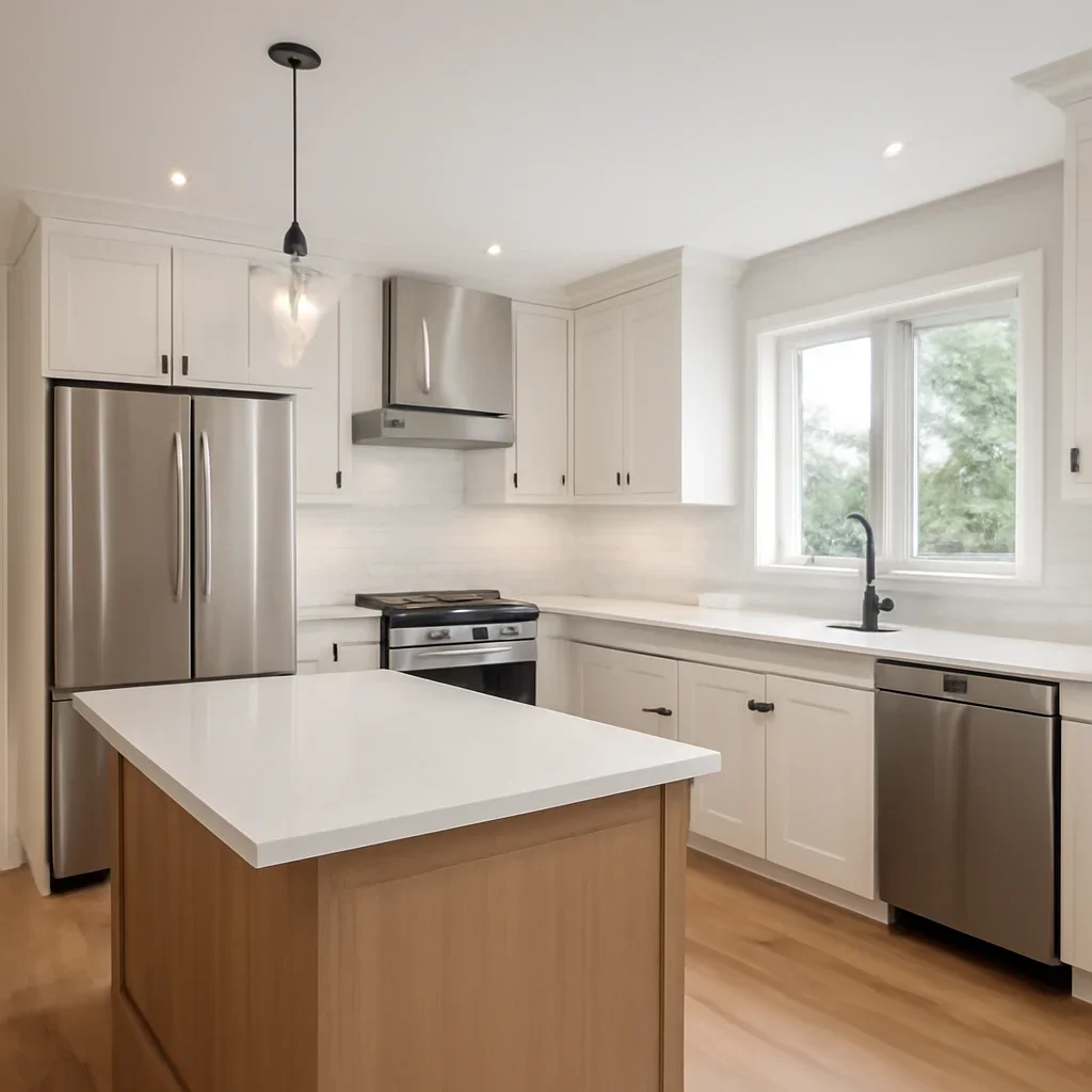 Finished kitchen renovation project in Victoria, BC